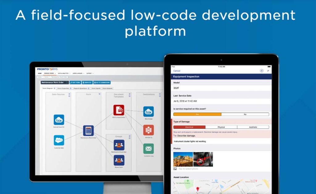 Prontoforms Low-Code, No-Code